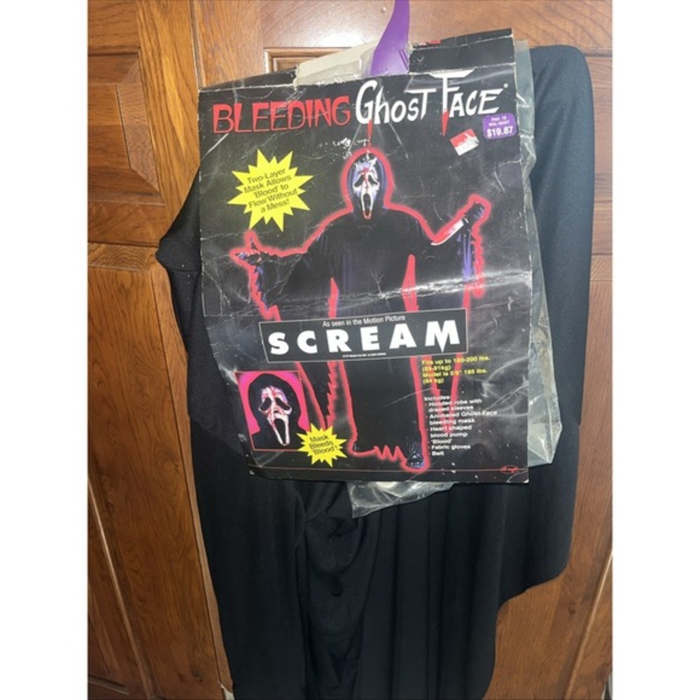 Rare Adult 1997 Bleeding Ghost Face Costume Scream‎ Fits Up To Between New